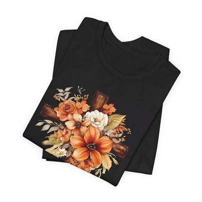 Floral Autumn Cross | T-Shirt