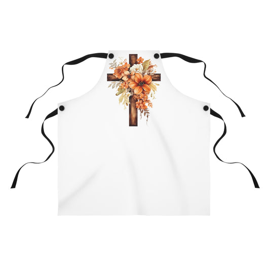 Floral Autumn Cross | Apron