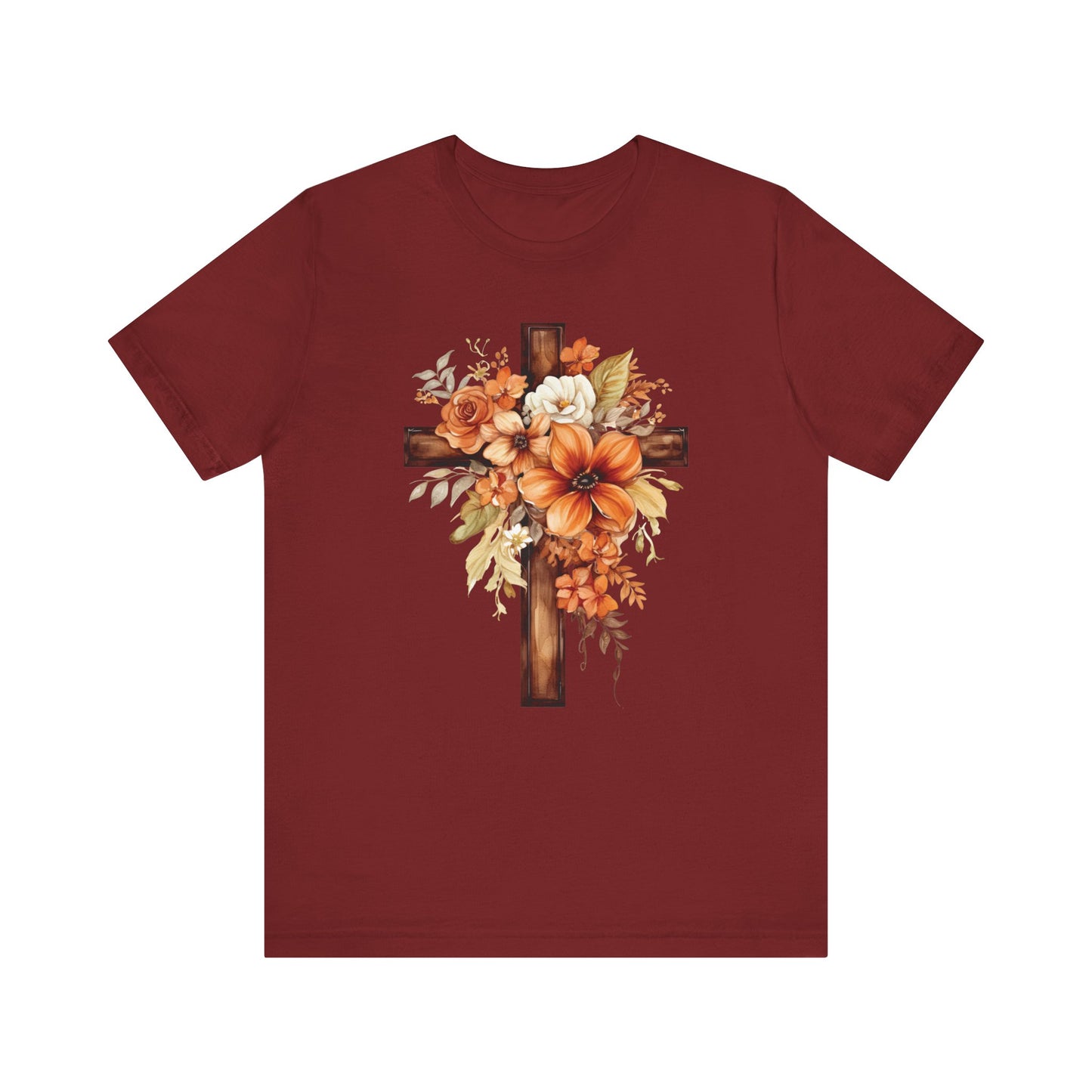 Floral Autumn Cross | T-Shirt