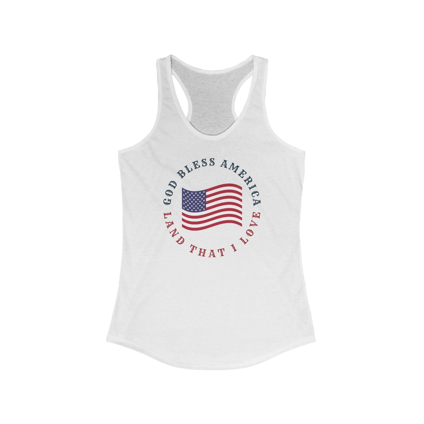 God Bless America (Wave) | Racerback Tank