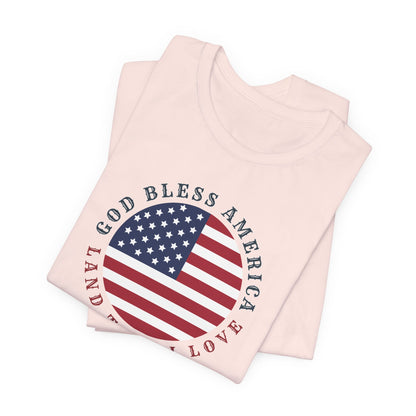 God Bless America (Round) | T-Shirt