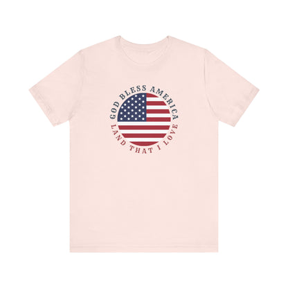 God Bless America (Round) | T-Shirt