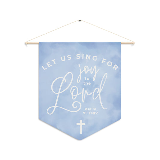 Let Us Sing for Joy to the Lord (Blue) | Wall Hanging