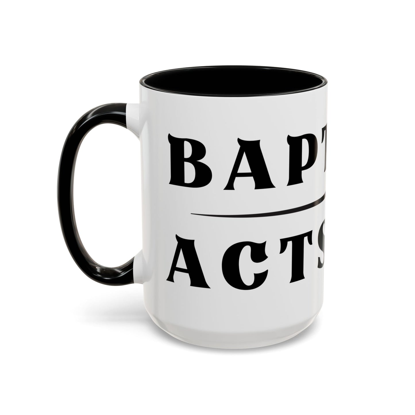 Baptized Acts 2:38 | Large Color Accent Mug