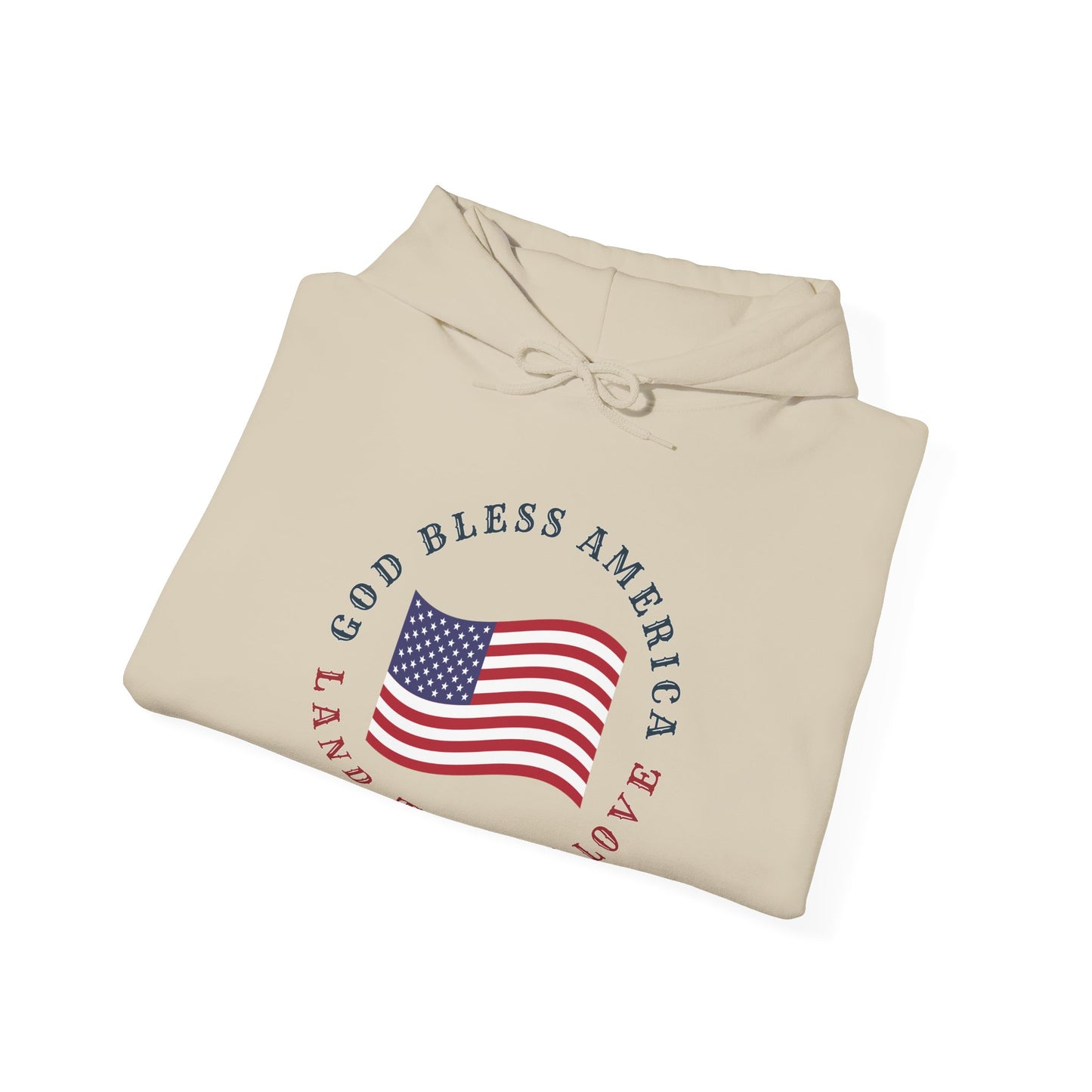 God Bless America (Round) | Hoodie