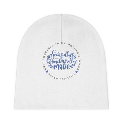 Knit Together - Fearfully and Wonderfully Made | Baby Beanie (Blue)