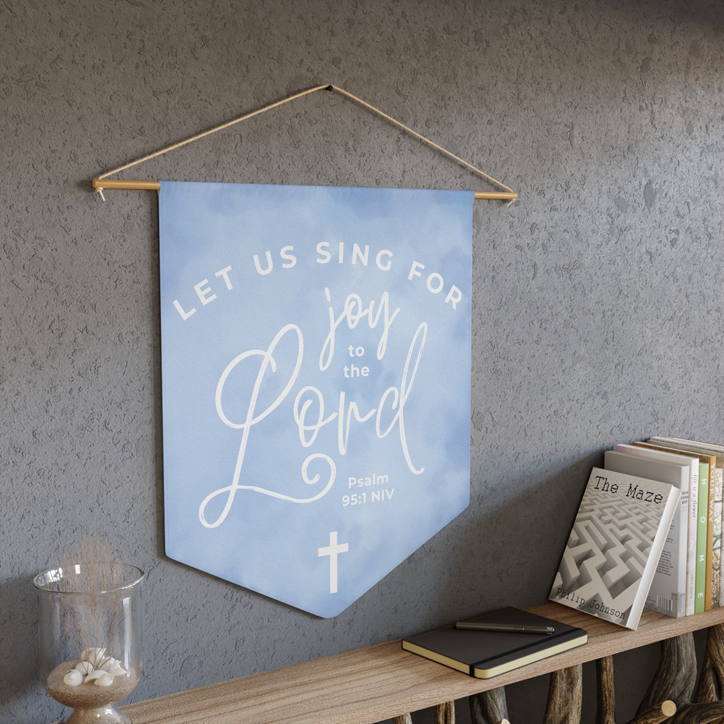 Let Us Sing for Joy to the Lord (Blue) | Wall Hanging