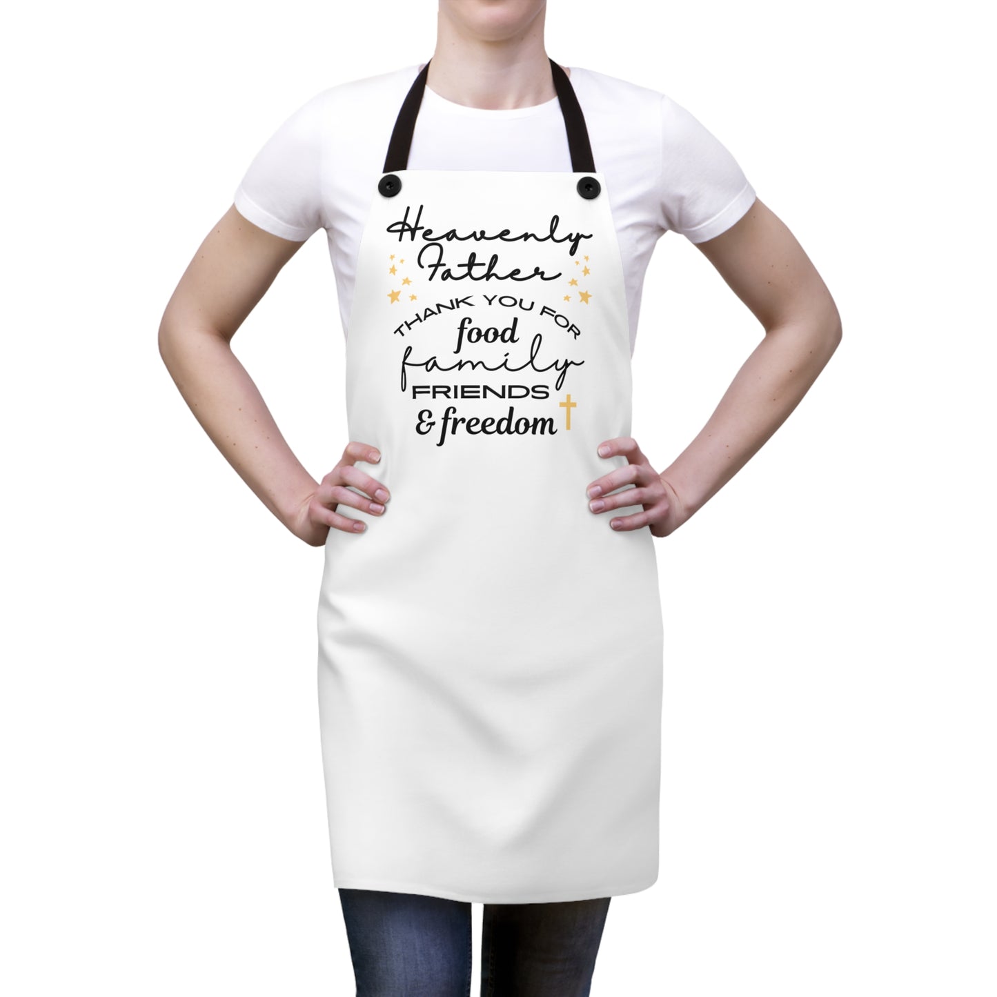 Heavenly Father Thank You (Cross) | Apron