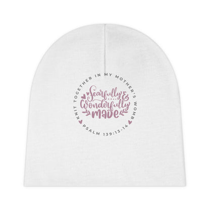 Knit Together - Fearfully and Wonderfully Made | Baby Beanie (Pink)