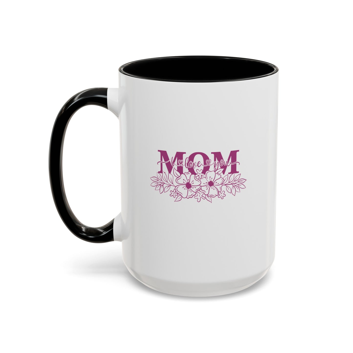 Mom I Love You | Large Color Accent Mug