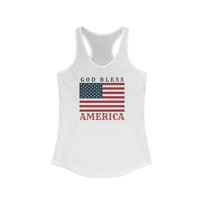 God Bless America (Square) | Racerback Tank