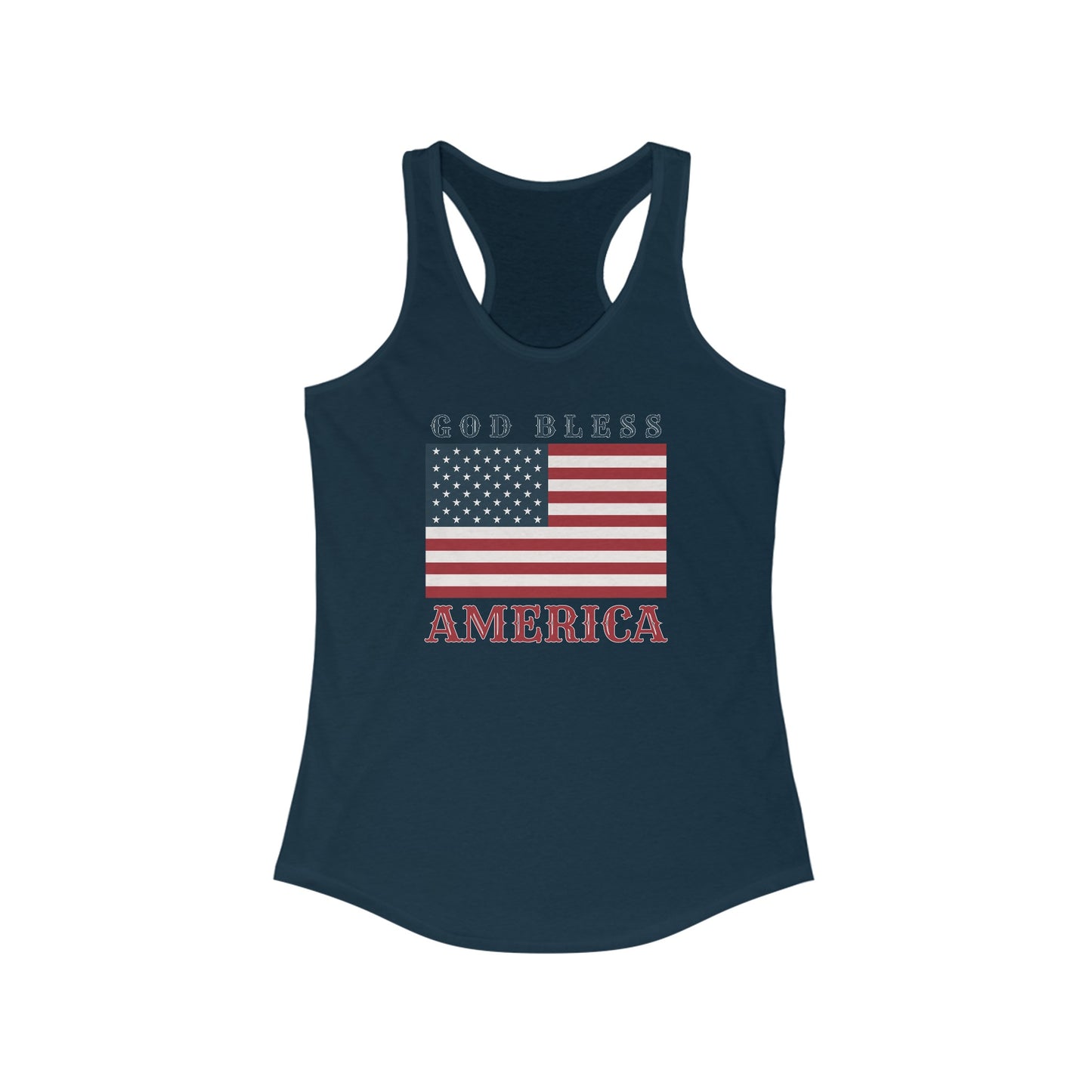 God Bless America (Square) | Racerback Tank