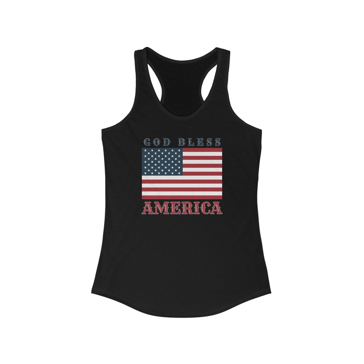 God Bless America (Square) | Racerback Tank