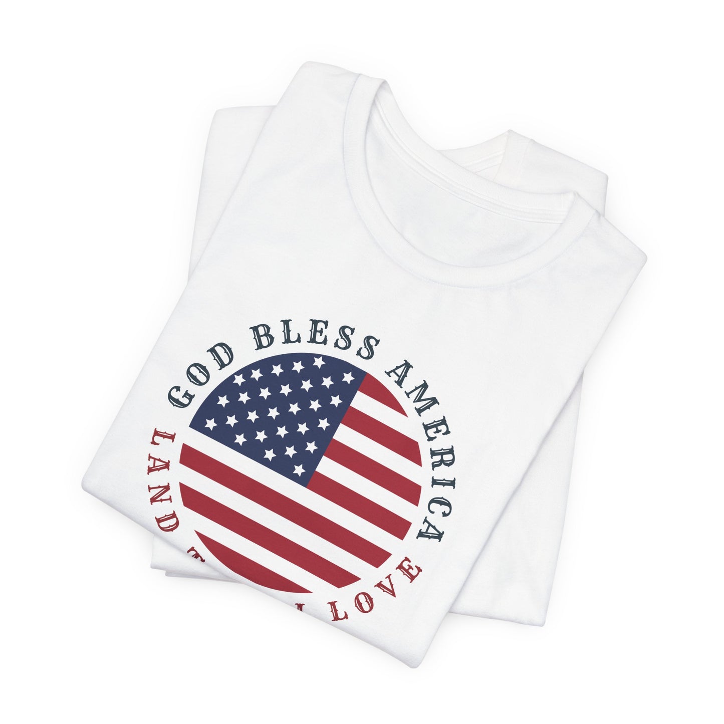 God Bless America (Round) | T-Shirt