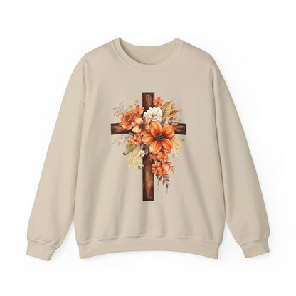 Floral Autumn Cross | Sweatshirt