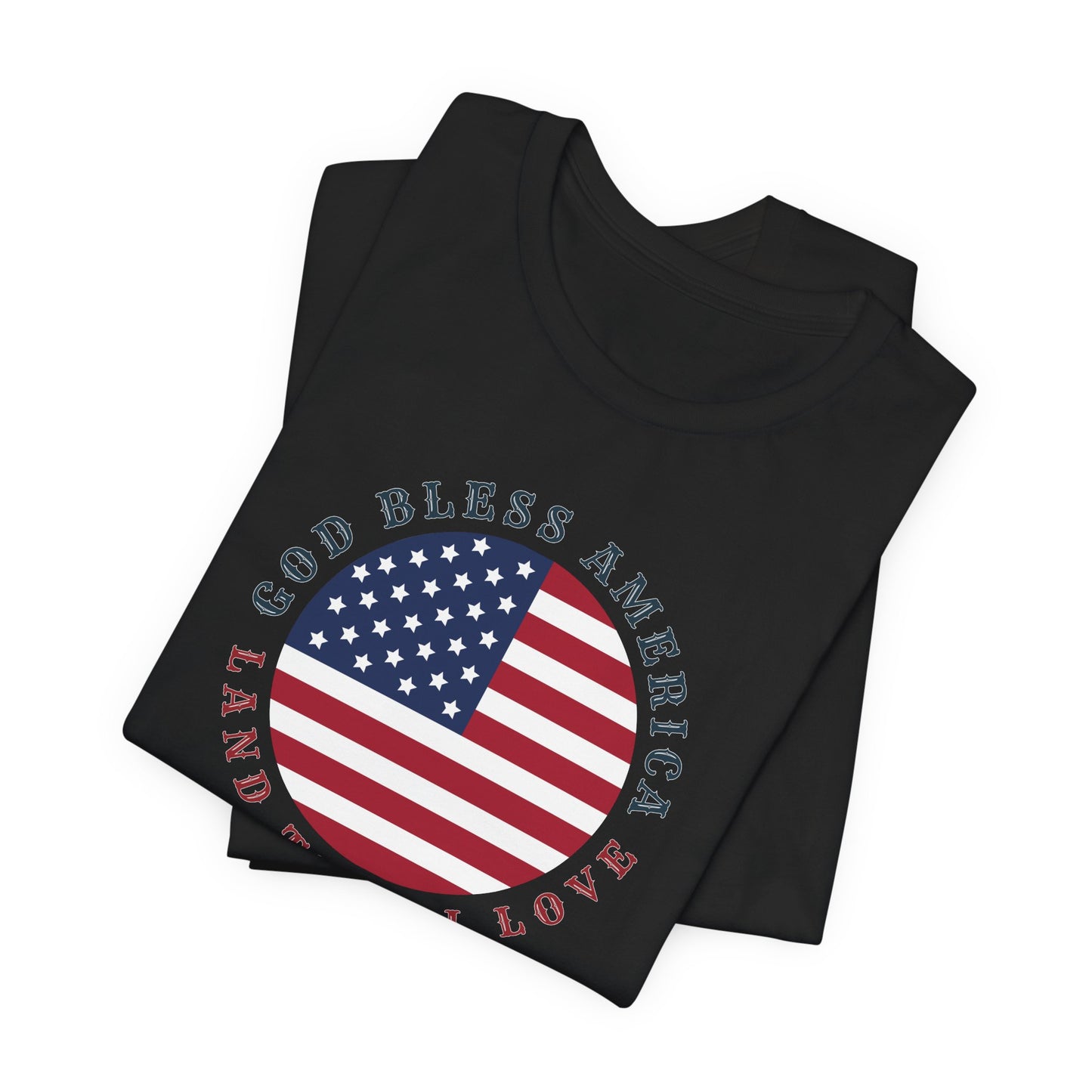 God Bless America (Round) | T-Shirt