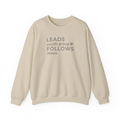 Leads Youth Group Follows Jesus | Sweatshirt