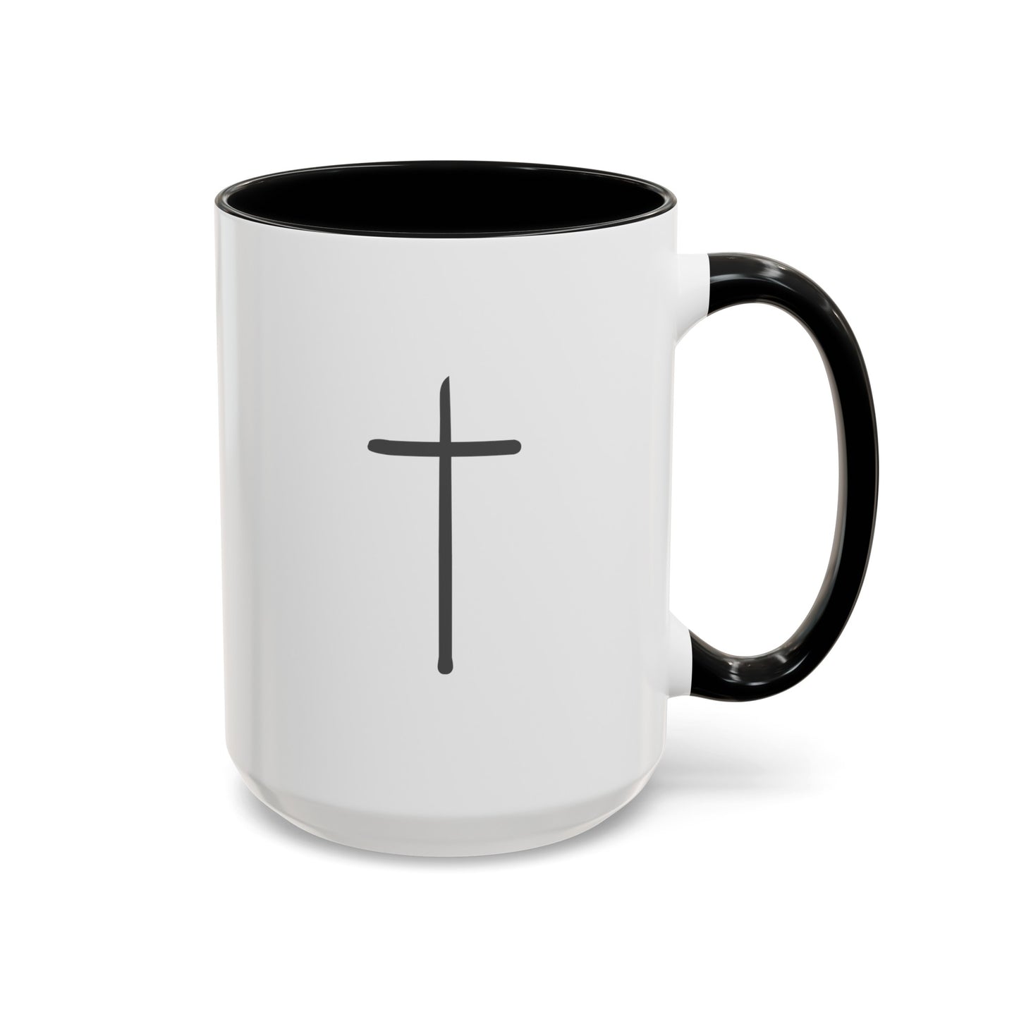 Simple Cross | Large Color Accent Mug