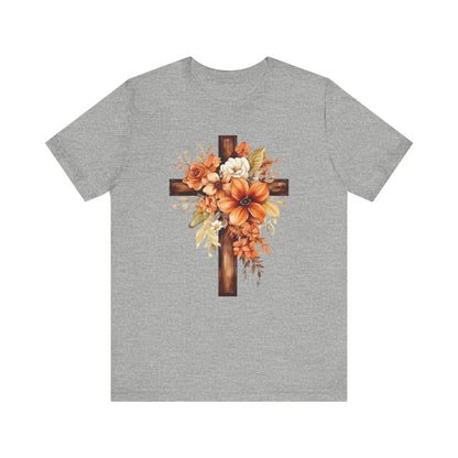 Floral Autumn Cross | T-Shirt